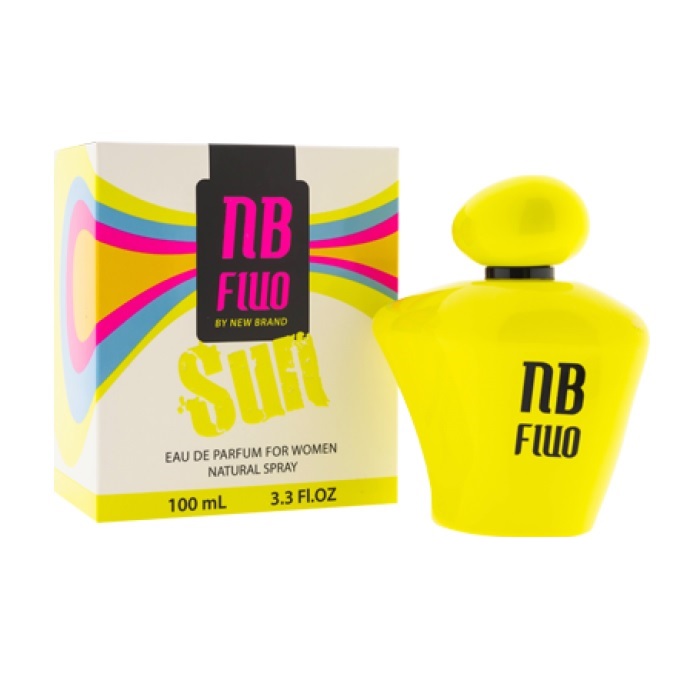NB Fluo Sun Perfume by New Brand 3.3oz Eau De Parfum spray for women